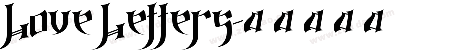 Love Letters字体转换
